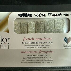 Color Street Silver Glitter Nail Strips